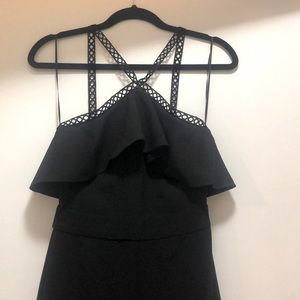 Zara black romper size xs